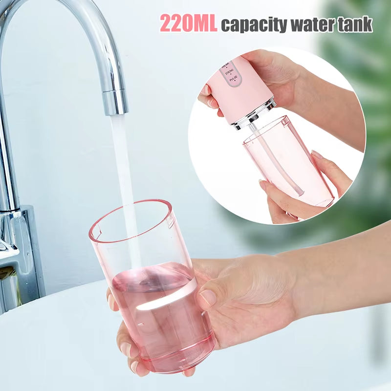 Teeth Oral Irrigator Portable Mouth Washing Machine Interdental Cleaning Irrigator USB Oral Teeth Dental Water Flosser