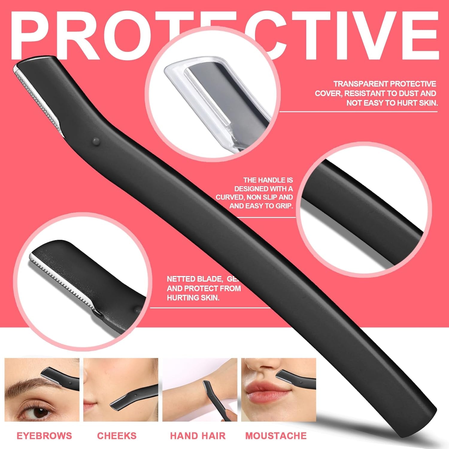 Eyebrow Kit, 6in1 For Women & Men Facial Hair, Scissors, Eyebrow Kit, Eyebrow Tweezers, Eyebrow Razor, Eyebrow Brush, Eyebrow Scissors. Professional Grooming Set