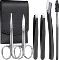 Eyebrow Kit, 6in1 For Women & Men Facial Hair, Scissors, Eyebrow Kit, Eyebrow Tweezers, Eyebrow Razor, Eyebrow Brush, Eyebrow Scissors. Professional Grooming Set